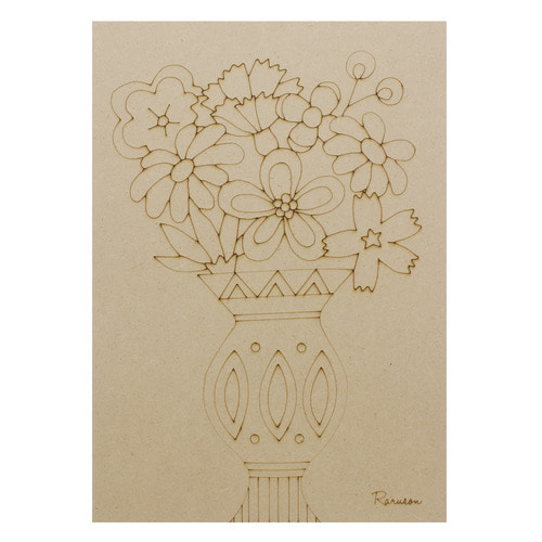 T_ DIY 방과후만들기 하비나무판-꽃병