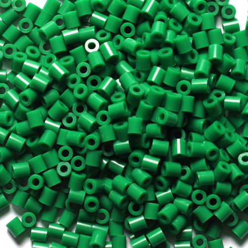 T_ DIY 방과후만들기 컬러비즈 초록색 5x5mm (약1000개입)