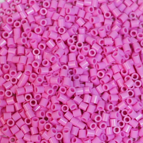 T_ DIY 방과후만들기 컬러비즈 밝은분홍 5x5mm (약1000개입)