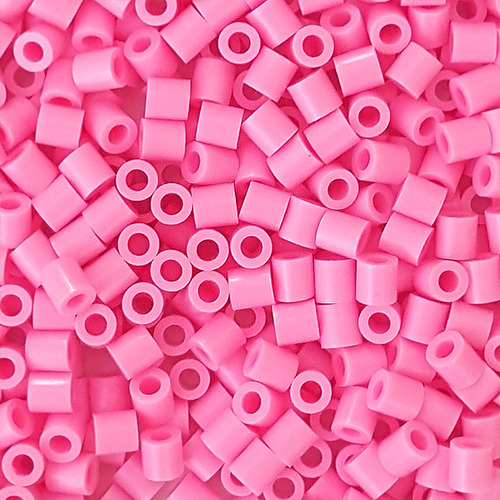 T_ DIY 방과후만들기 컬러비즈 꽃분홍색 5x5mm (약1000개입)